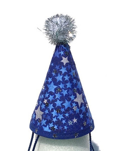 Michiyo Fabric Hat Sparkle Stars Blue