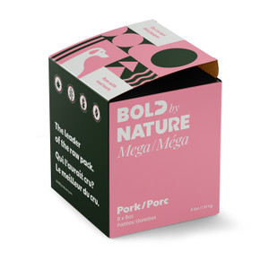 Bold By Nature Mega Dog Raw Pork Patties Bold By Nature Mega Dog Raw Pork Patties