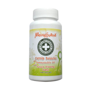 Meowijuana Catnip Bubbles w/ Honeysuckle 5oz Meowijuana Catnip Bubbles w/ Honeysuckle 5oz