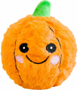 Patchwork Halloween Pricklet Ball Pumpkin 4" Patchwork Halloween Pricklet Ball Pumpkin 4"