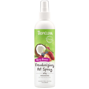 TropiClean Deodorizing Pet Spray Berry Breeze 8 oz TropiClean Deodorizing Pet Spray Berry Breeze 8 oz