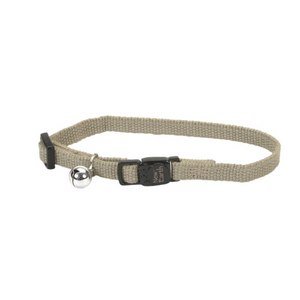 New Earth Soy Adj Bkwy Cat Collar 12" Olive New Earth Soy Adj Bkwy Cat Collar 12" Olive