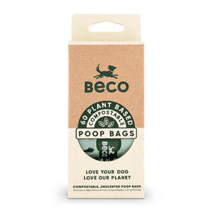 Beco Compostablee Bags Unscented 60 Pack Beco Compostablee Bags Unscented 60 Pack