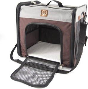 One For Pets Cube Cream/Brown Carrier