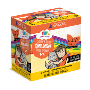 Weruva BFF Cat OMG Chicken & Salmon Shine Bright 2.8 oz Pouch Weruva BFF Cat OMG Chicken & Salmon Shine Bright 2.8 oz Pouch