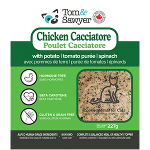 Tom&Sawyer Cat Gently Cooked Chicken Cacciatore 227g
