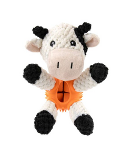 Brookbrand Snack Snuggle Buddy, Black & White Cow