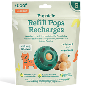 Woof Pet Dog Pupsicle Pops Beef & Peanut Butter