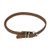 Dogline Round Leather Collar MD 16-19" Brown