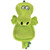 GoDog Flattie Gator Silent Squeak Large