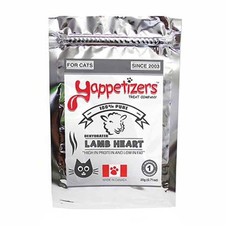 Yappetizers Cat Lamb Heart 20g *DNO*