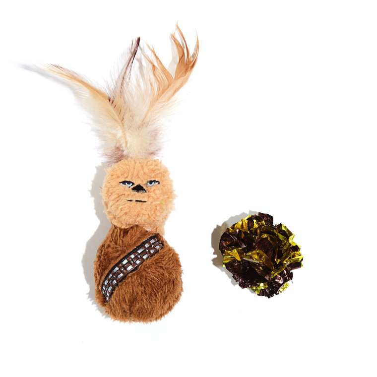 Silver Paw Chewbacca Wobble Crinkle Cat Toys 2pk