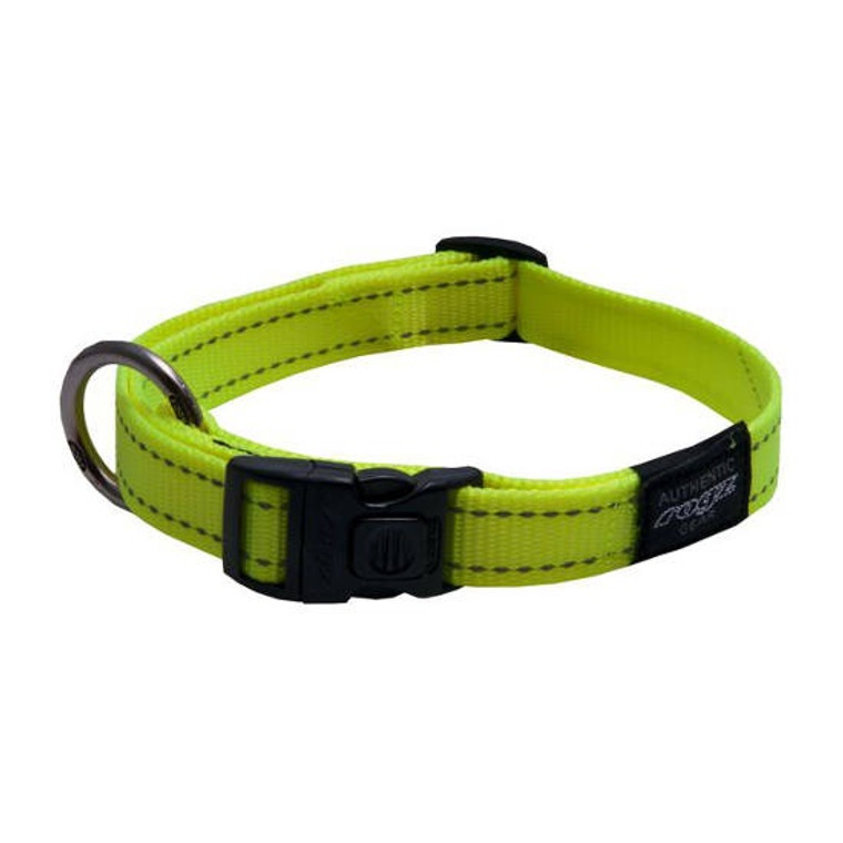 Rogz Utility Classic Collar Dayglo Yellow