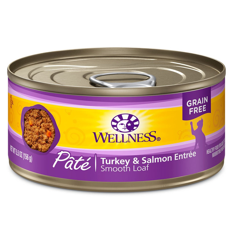 Wellness Cat Pate Turkey & Salmon Entree 5.5oz