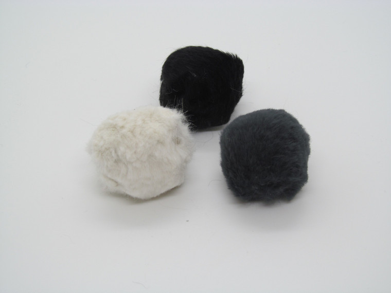 Real Fur Rattle Ball