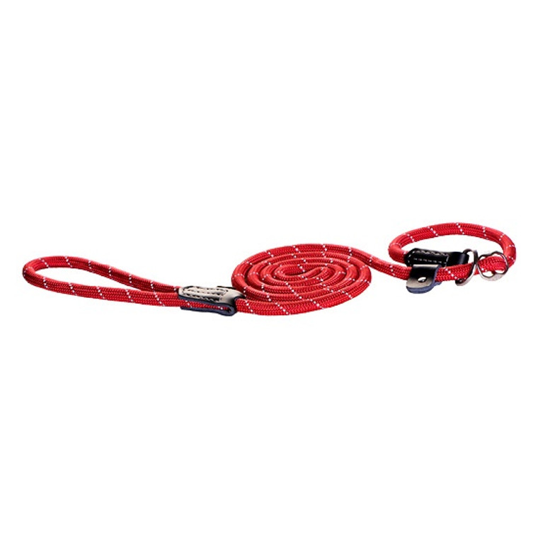 Rogz Reflective Rope Lead 6ft Red