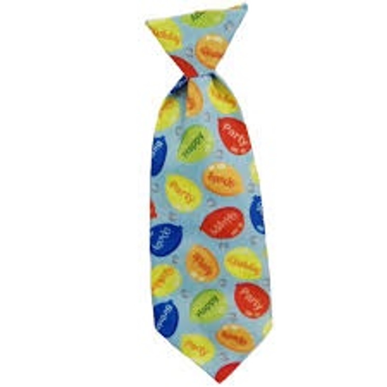 Huxley & Kent Long Tie Party Time Blue