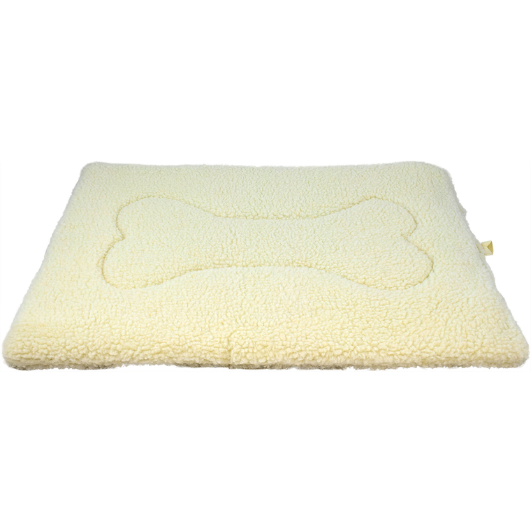 Unleashed Flop Sherpa Flat Mat Natural 19x12"