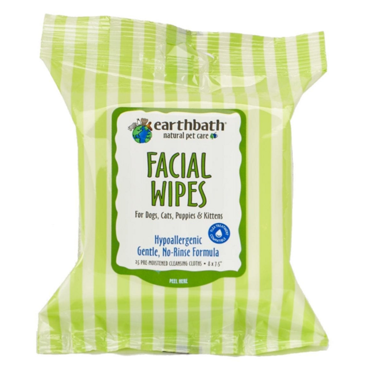 Earthbath Facial Wipes 25ct