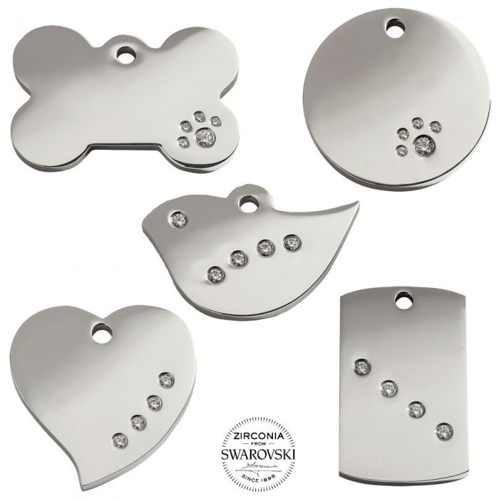 Red Dingo ID Tag Diamante