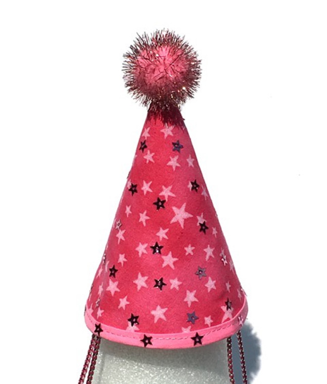 Michiyo Fabric Hat Stars Dark Pink