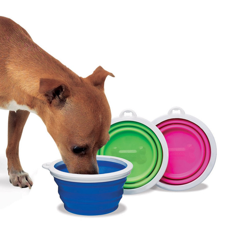 Petmate Silicone Travel Bowl Assorted
