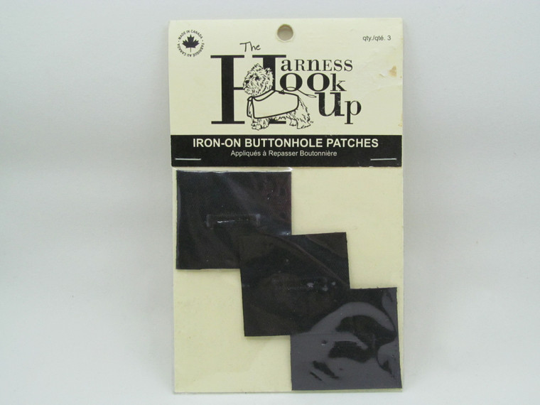 Harness Hook-Up Iron-On Buttonhole Patches 3pk