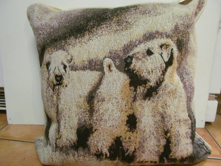 Needlework Pillow Wheaten Terrier