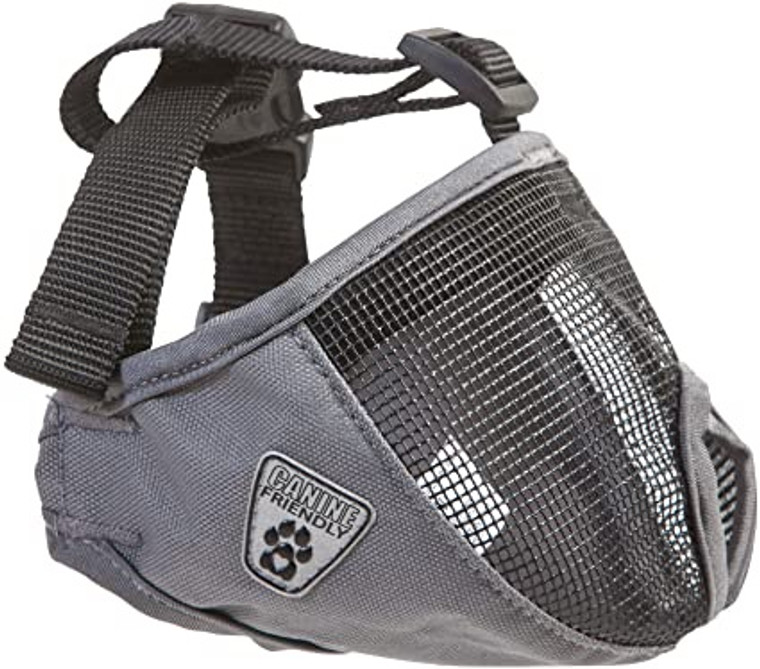 Canine Friendly Short Snout Muzzle Charcoal *Disc