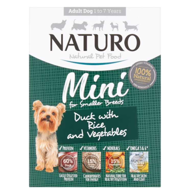 Naturo Dog Trays Duck & Rice/Veg 150g *DISC*