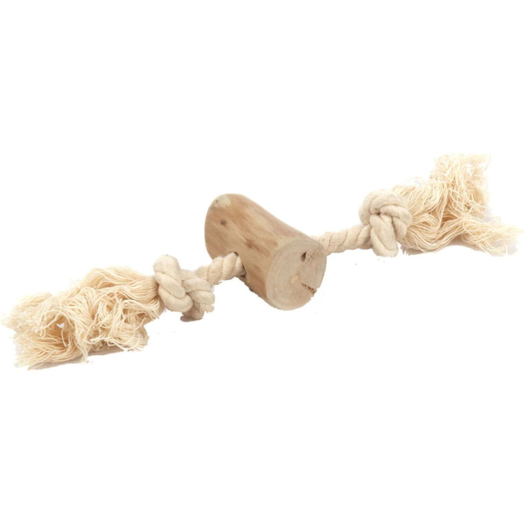 Gorilla Wood Chew + Cotton Rope