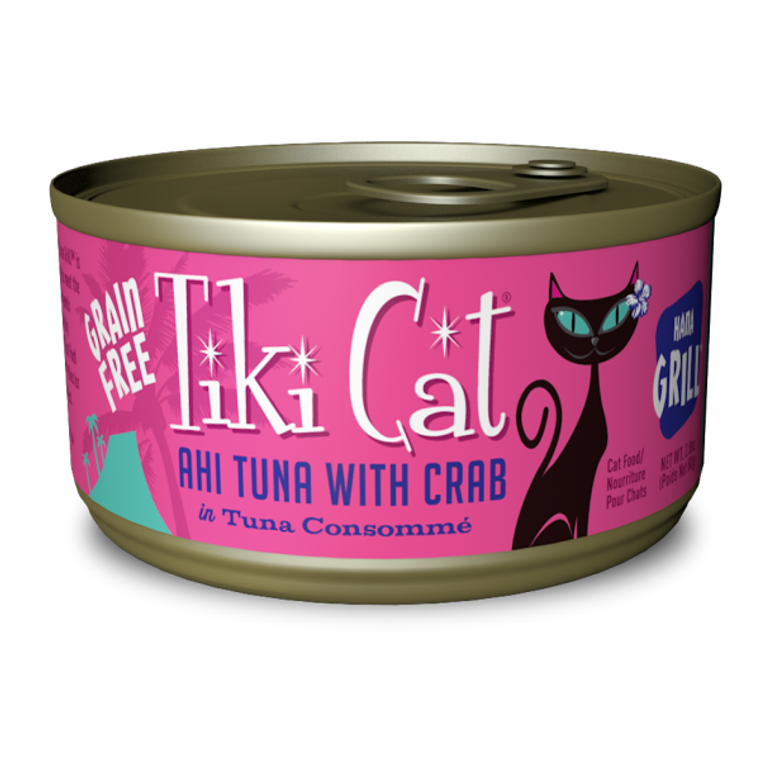 Tiki Cat Grill GF Ahi Tuna and Crab in Broth 3oz Can