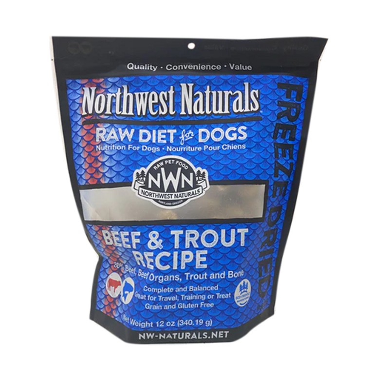 Northwest Naturals Freeze-Dried Beef & Trout 12 oz(DNO)