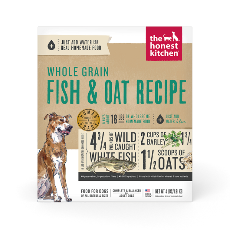 Honest Kitchen WG Fish & Oats 4 lb