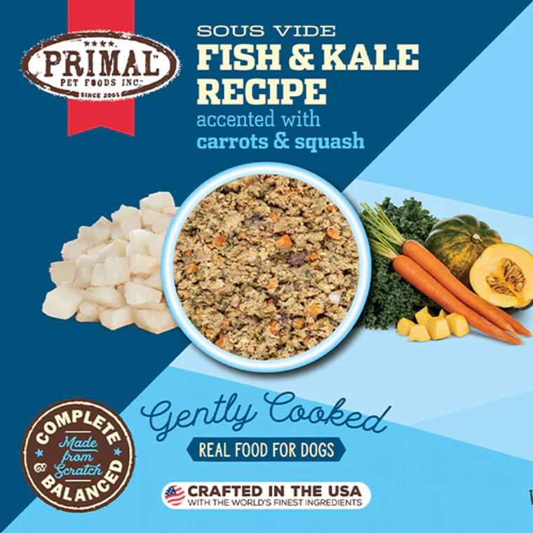 Primal Gently Cooked Fish & Kale Recipe - 8oz (DISC)