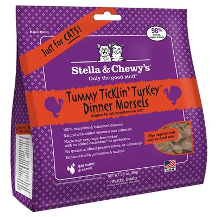 S&C Freeze-Dried Cat Tummy Ticklin Turkey 3.5oz