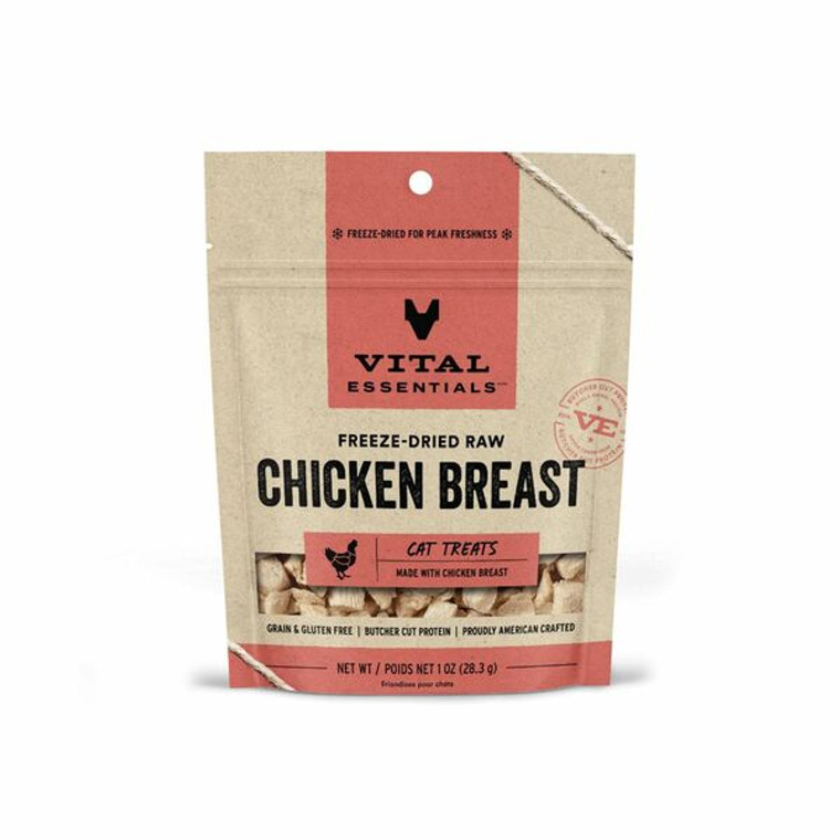Vital Essentials Freeze Dried Chicken Breast Cat 1oz