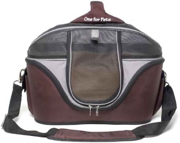 One For Pets Cozy Carrier Fuchsia/Grey sm
