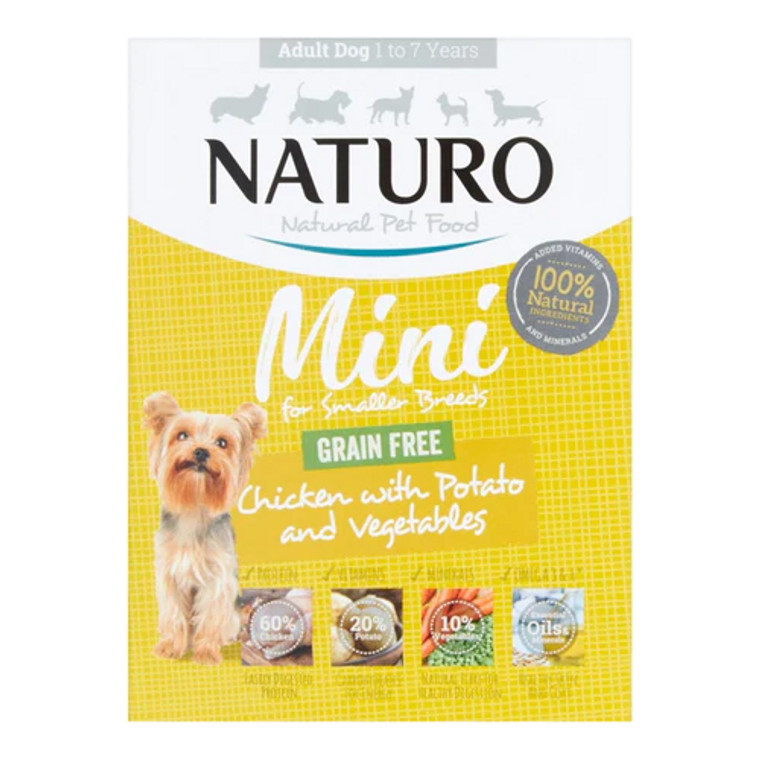 Naturo Dog Trays Chicken & Potato 7x 150g Case *DISC*