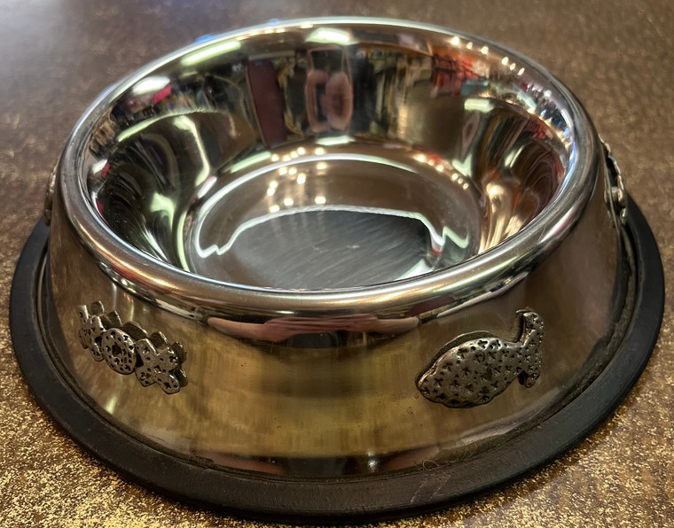 Stainless Steel Fish & XOX Cat Bowl 2Cups