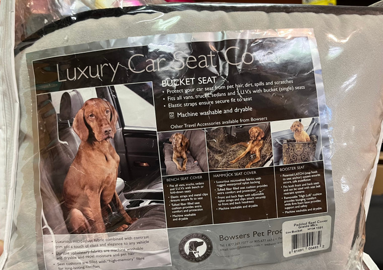 Bowser Luxury Bucket Car Seat Cover