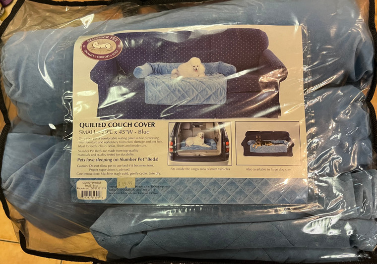 Slumber Pet Quilted Couch Cover Powdered Blue 29''x45''