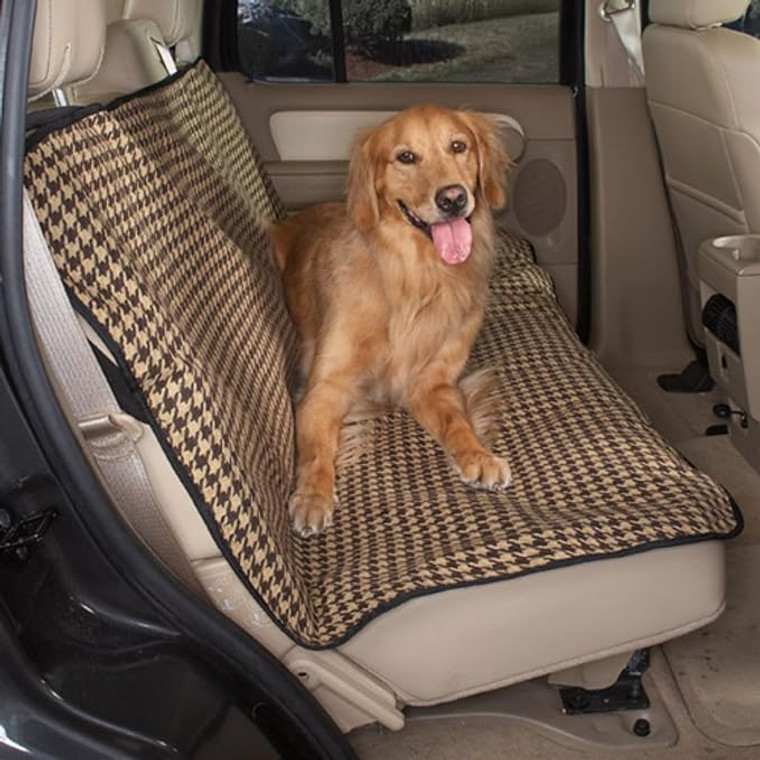 Cruising Companion Chocolate Houndstooth Seat Cover (55"x42")