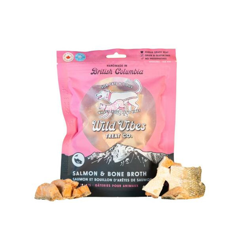 Wild Vibes Salmon and Bone Broth 75g