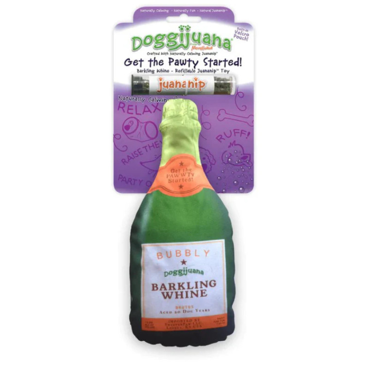 Doggijuana Get the Pawty Started Champagne Bottle