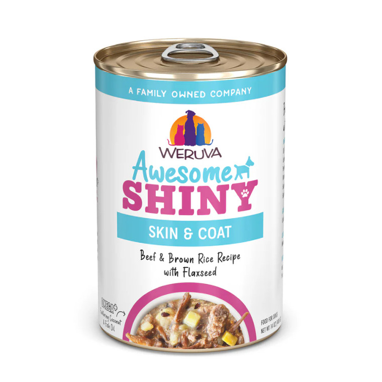 Weruva Awesome Shiny Beef & Brown Rice 14oz Can