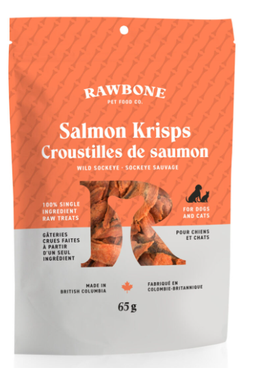 Rawbone Salmon Krisps 65g