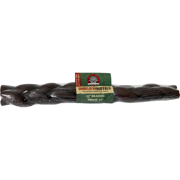 Unbelievabuffalo Braided Collagen Chew 12"
