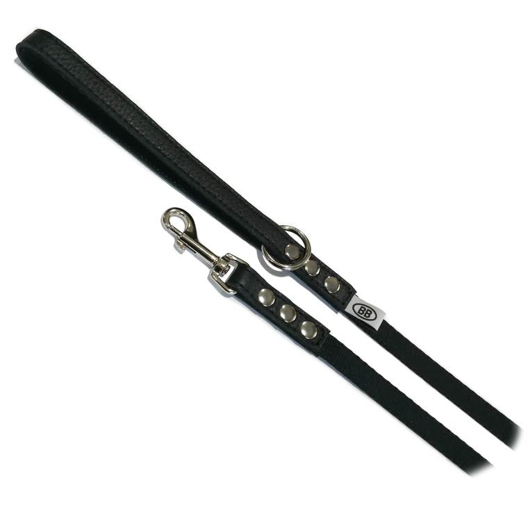 Buddy Belt Nylon Leash 4' Black