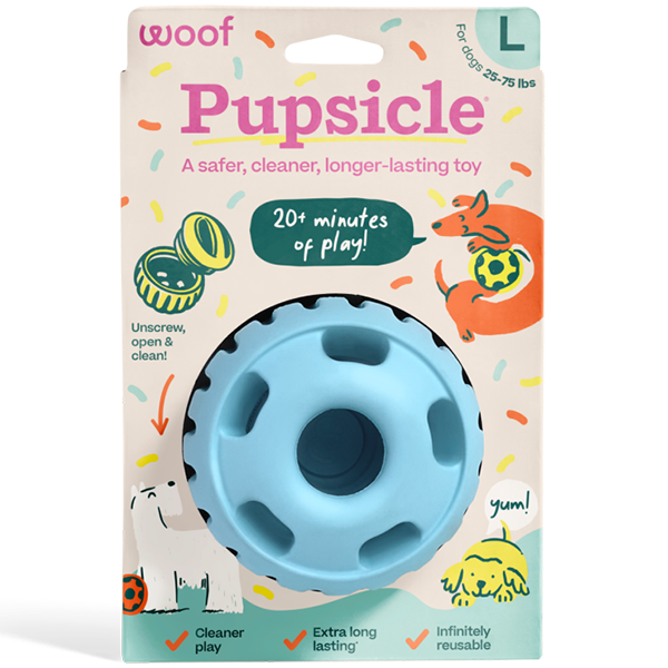Woof Pet Pupsicle Toy Blue